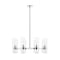 Z-Lite Datus 8 Light Chandelier, Polished Nickel & Clear 4008-8PN - alternate 5